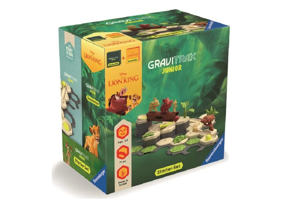 RAVENSBURGER GraviTrax Junior Bundle: Startovní sada Start + Disney: Lví král