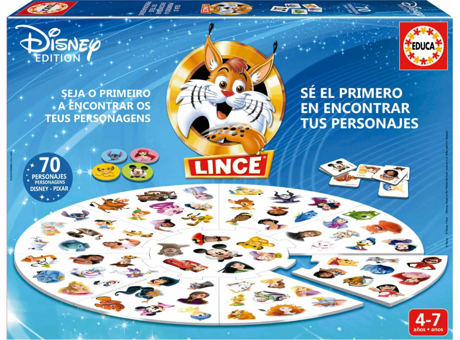 EDUCA Hra Lynx - Disney 100, 70 obrázků