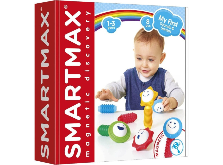 SMARTMAX Magnetická stavebnice Moje první zvuky s smysly 8 dílků