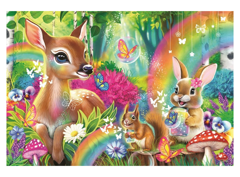 RAVENSBURGER Puzzle Kamarádi z kouzelného lesa 2x24 dílků