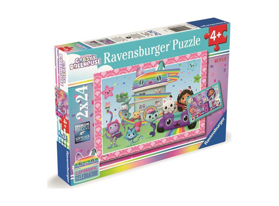 RAVENSBURGER Puzzle Gábinin kouzelný domek 2x24 dílků