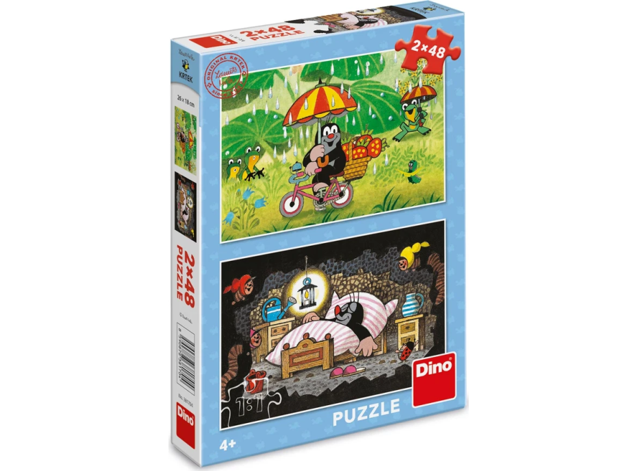 DINO Puzzle Krteček: Krtkův den 2x48 dílků