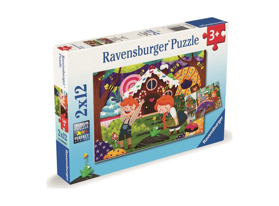 RAVENSBURGER Puzzle Kouzelný svět pohádek 2x12 dílků