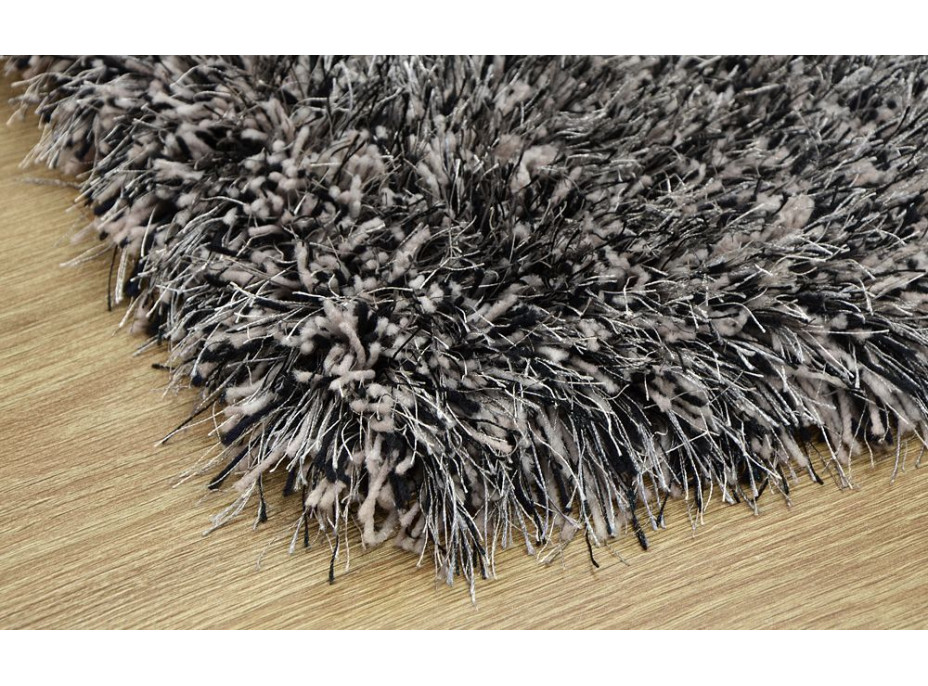 Kusový koberec Shaggy MAX puffy - tmavě šedý