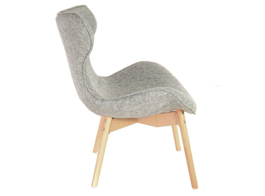 Designová retro židle Fox - šedá
