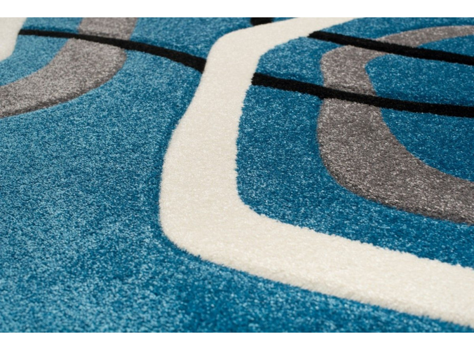 Moderní kusový koberec MATRA modrý 3465A