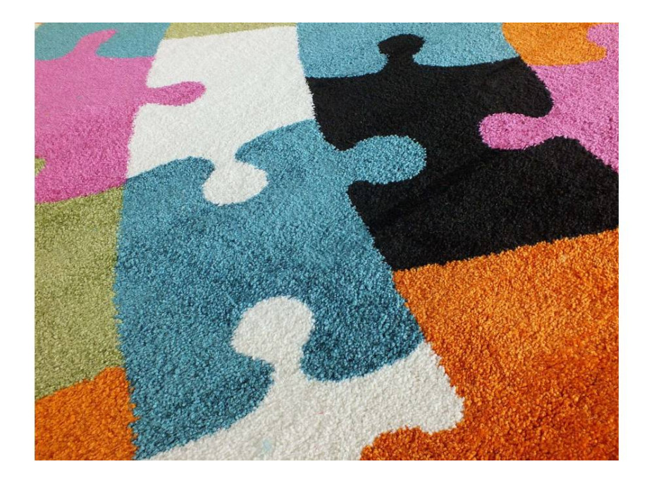 Dětský koberec Puzzle - multicolor