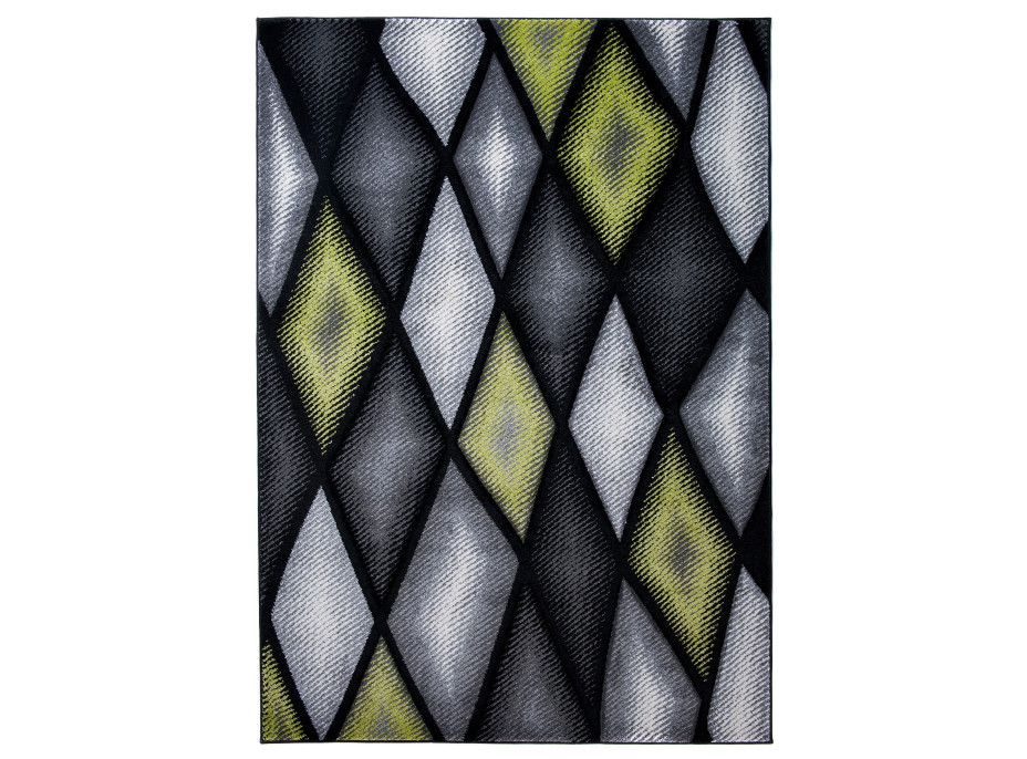 Moderní kusový koberec MATRA šedo-zelený J373C