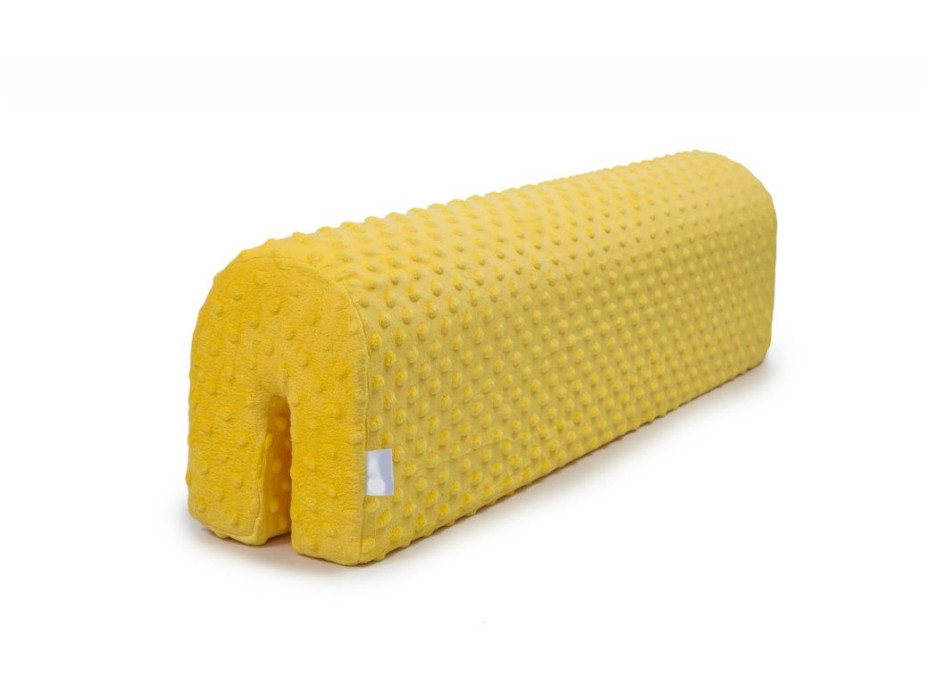 Chránič na dětskou postel MINKY 70 cm - žlutý