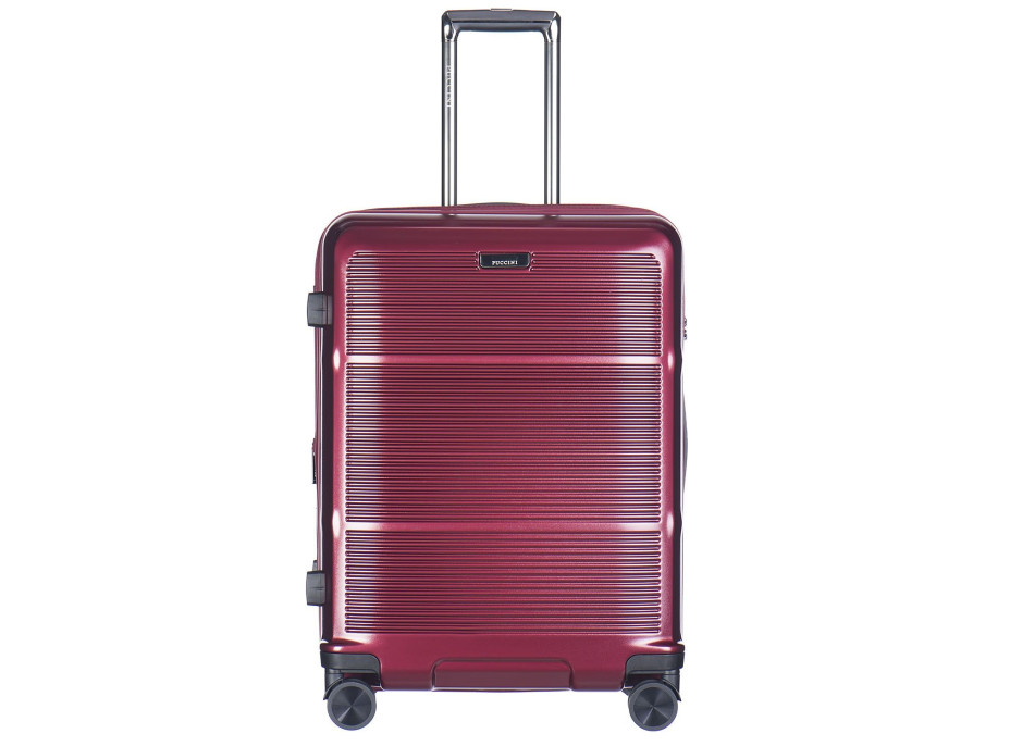 Moderní cestovní kufry VIENNA - tmavě červené