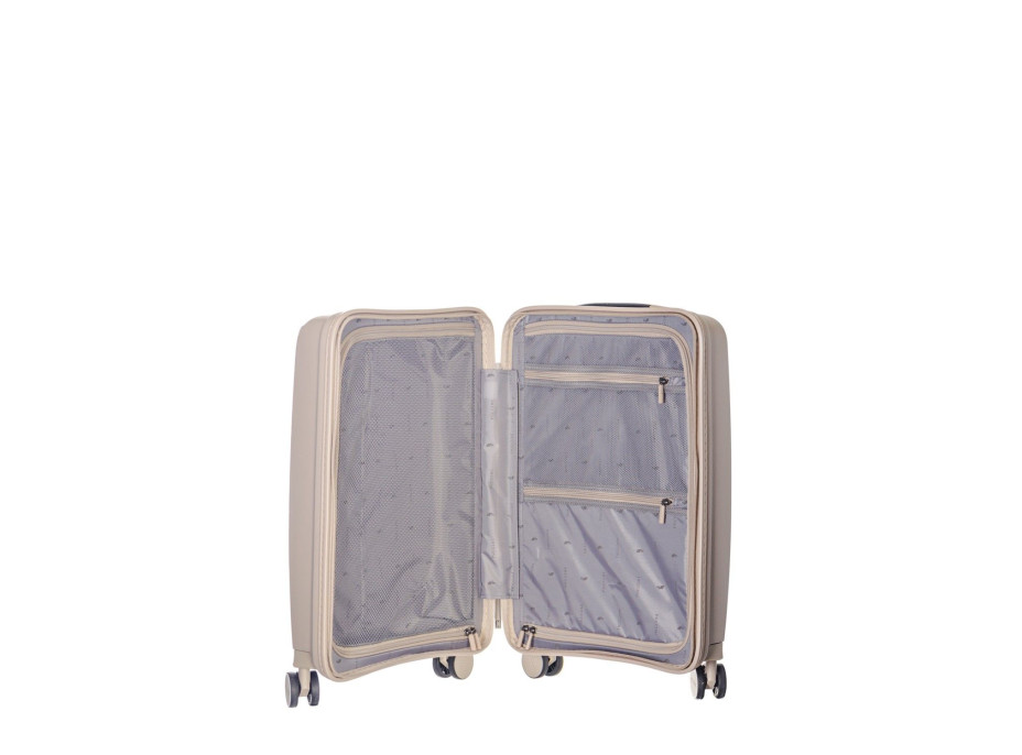 Moderní cestovní kufry DENVER - béžové