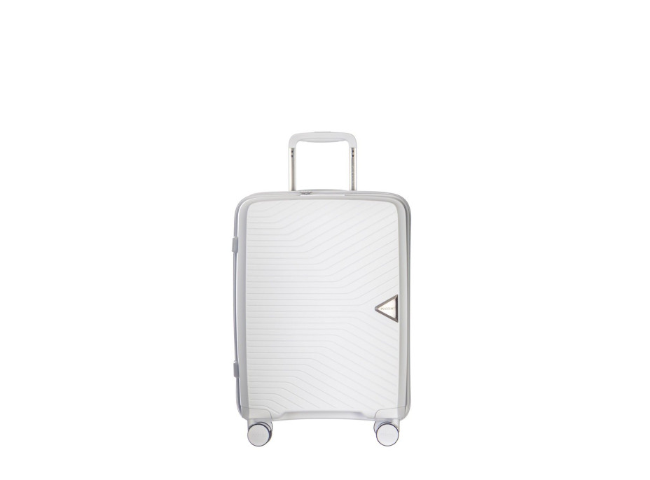 Moderní cestovní kufry DENVER - bílé