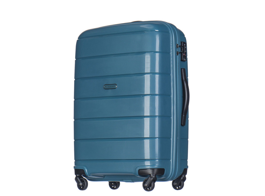 Moderní cestovní kufry MADAGASKAR - tyrkysové