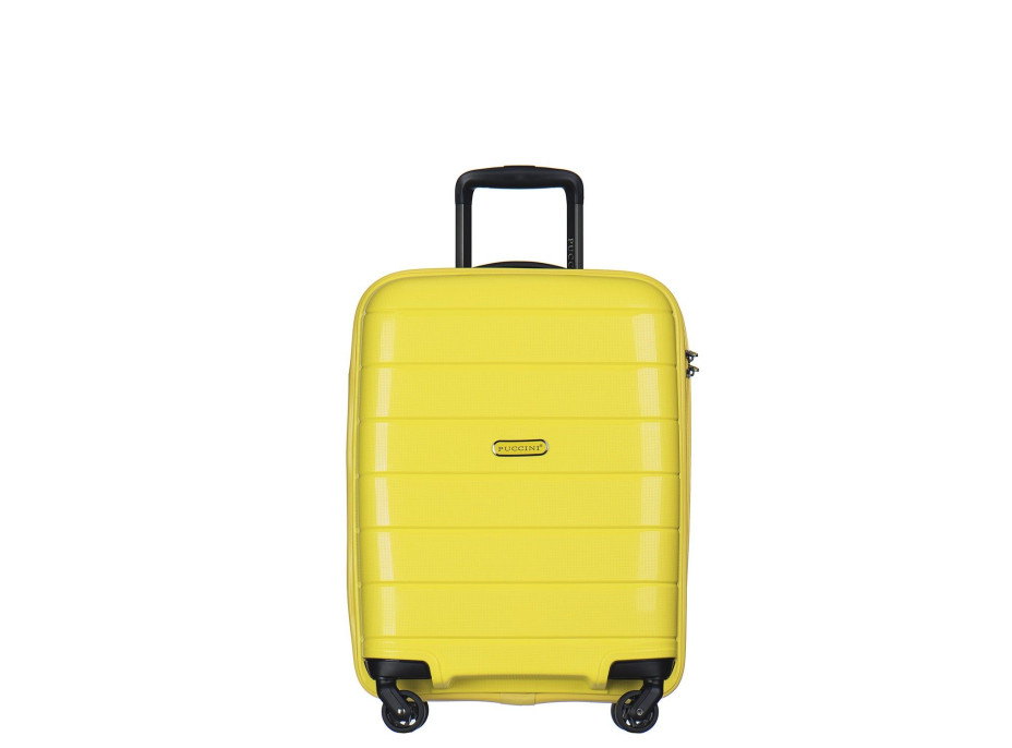 Moderní cestovní kufry MADAGASKAR - žluté
