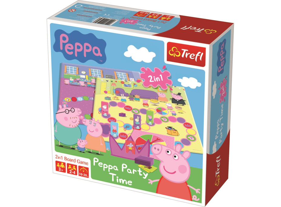 Desková hra Prasátko Peppa Party Time (2v1)