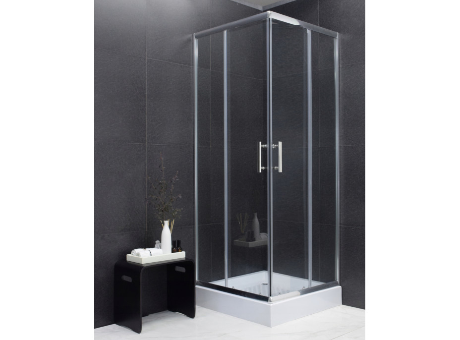 Sprchový kout MAXMAX MEXEN RIO transparent - 90x90 cm, 860-090-090-01-00