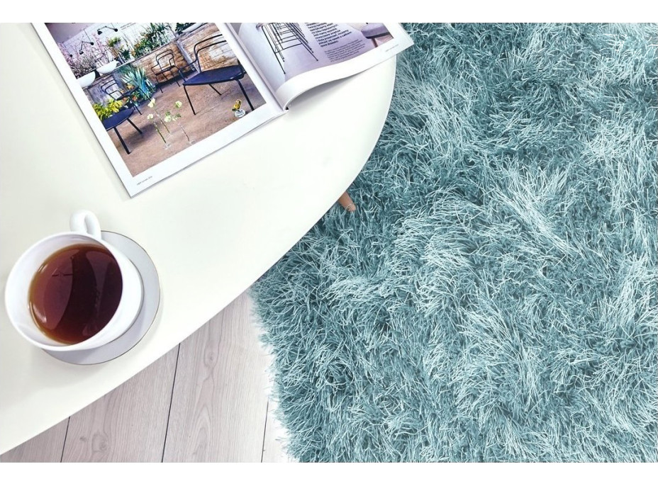 Kusový koberec Shaggy MAX inspiration - světle modrý