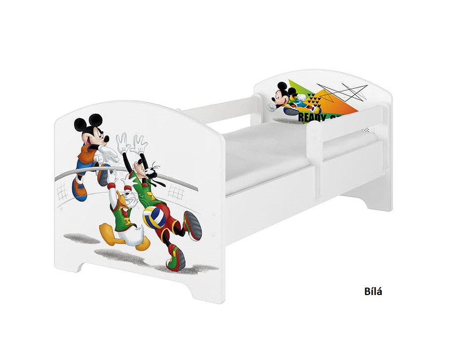 Dětská postel Disney - MICKEY VOLLEYBALL 140x70 cm