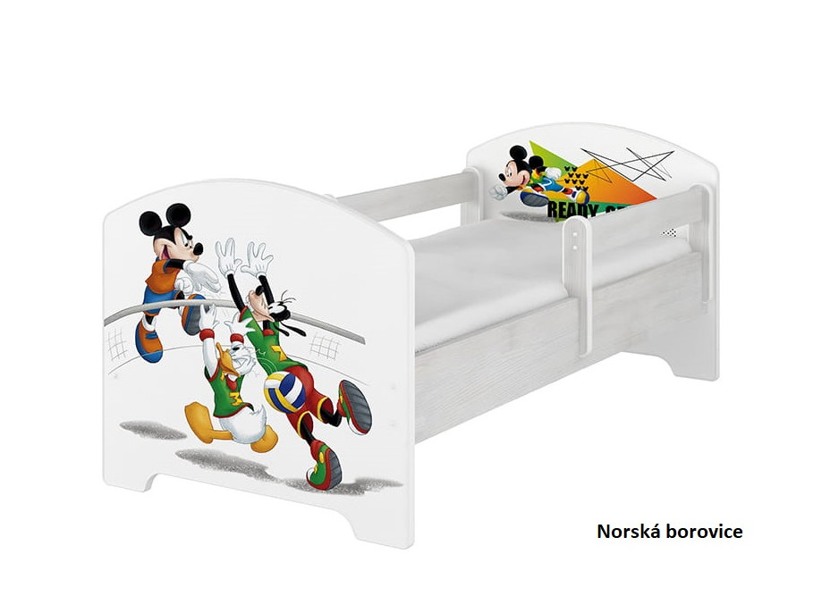 Dětská postel Disney - MICKEY VOLLEYBALL 140x70 cm