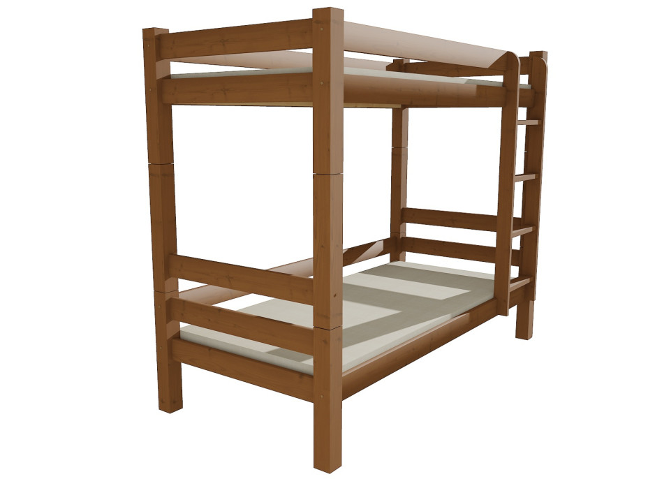 Dětská patrová postel z masivu ROBUST 8X8 3B 200x80 cm