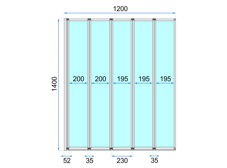 Vanová zástěna MAXMAX Rea IDEA 120 cm