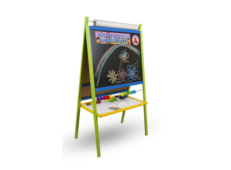Dětská magnetická tabule 4v1 - barevná