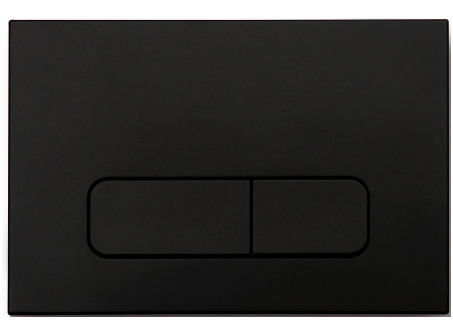 Ovládací tlačítko splachovadla - černé - dvojčinné - plastové - typ B, 600203