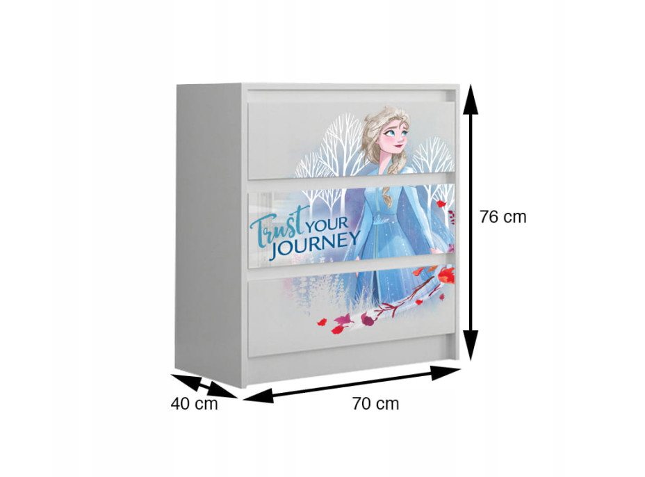 Dětská komoda Disney - FROZEN 2 - Elsa "Trust your journey"