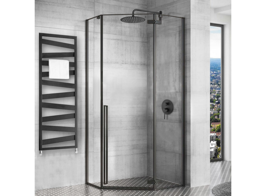 Sprchový kout MAXMAX Rea DIAMOND 90x90 cm - černý