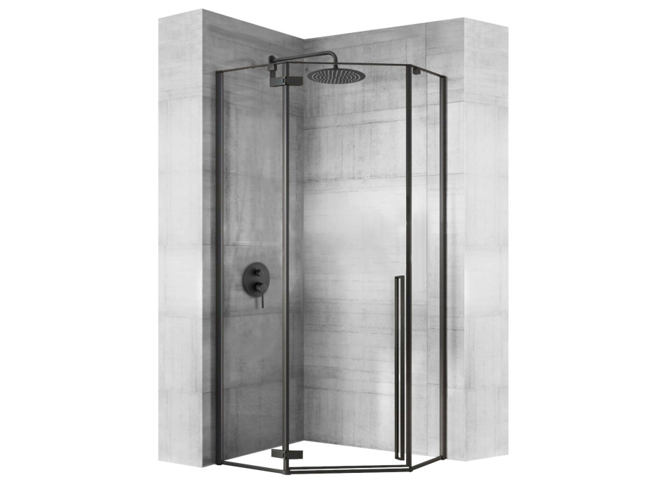 Sprchový kout MAXMAX Rea DIAMOND 90x90 cm - černý