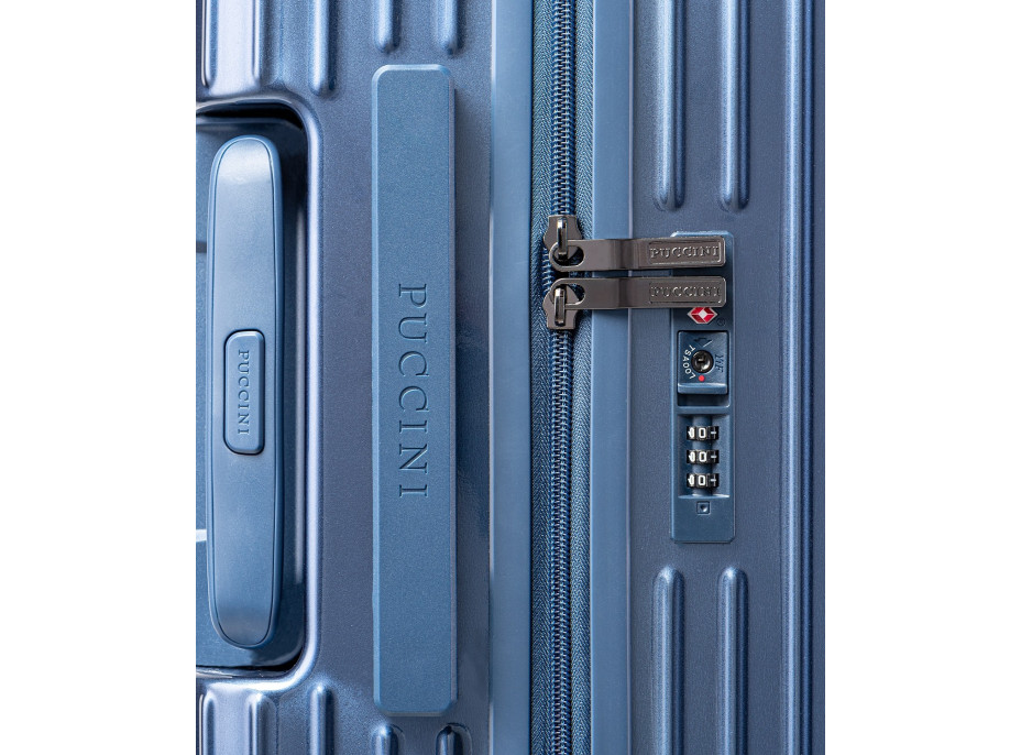 Moderní cestovní kufry DALLAS - NAVY modré
