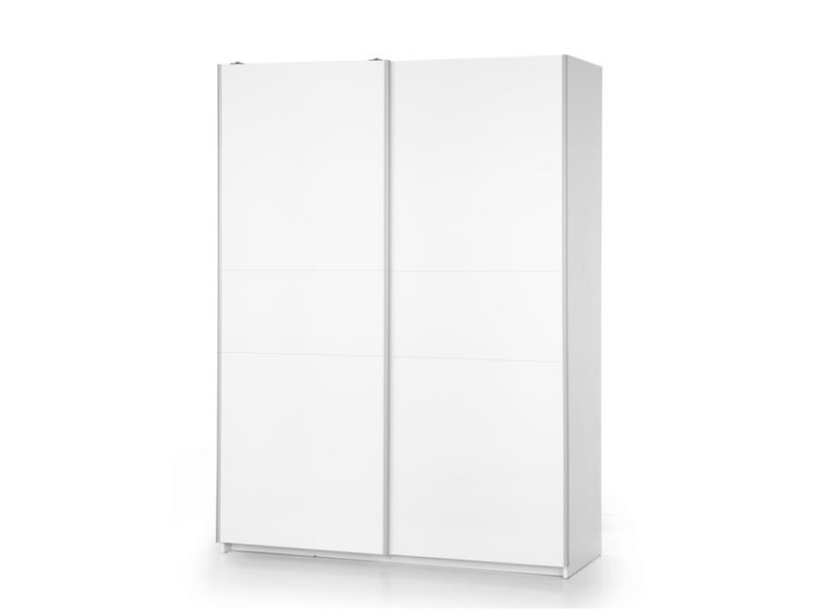 Šatní skříň LINA 1 s posuvnými dveřmi - bílá