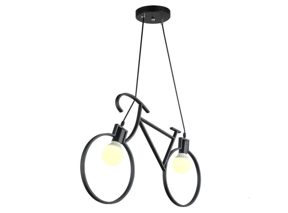 Stropní svítidlo BICYCLE - ve tvaru jízdního kola - 68x43 cm