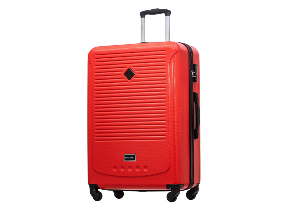 Moderní cestovní kufry CARA - červené
