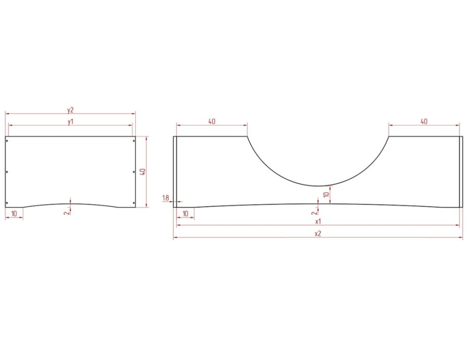 Dětská designová postel z masivu PEPE 2 - 160x70 cm