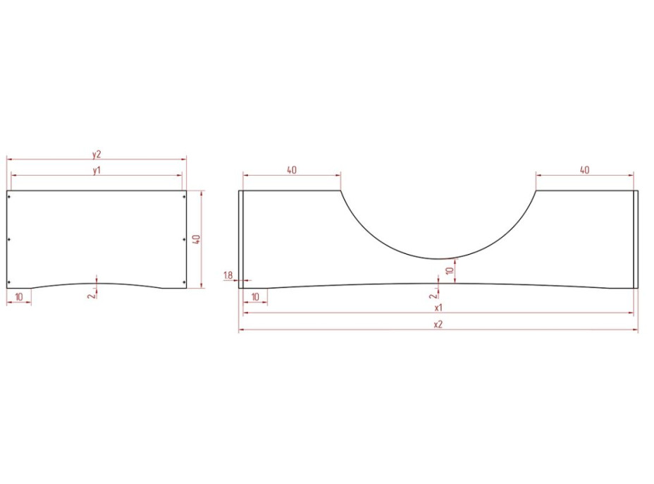 Dětská designová postel z masivu PEPE 2 - 160x90 cm