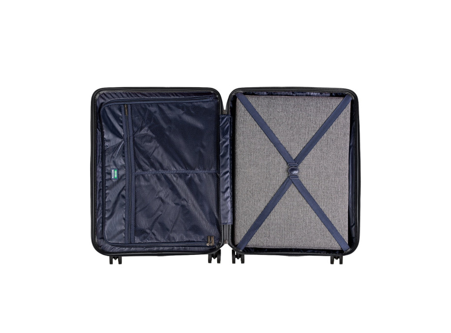 Moderní cestovní kufry PANAMA - šedé - TSA zámek