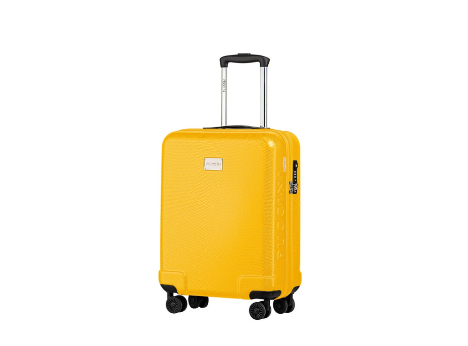 Moderní cestovní kufry PANAMA - žluté - TSA zámek