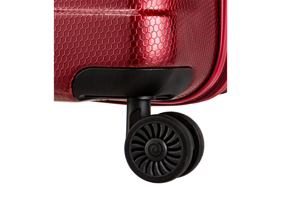 Moderní cestovní kufry PANAMA - červené - TSA zámek