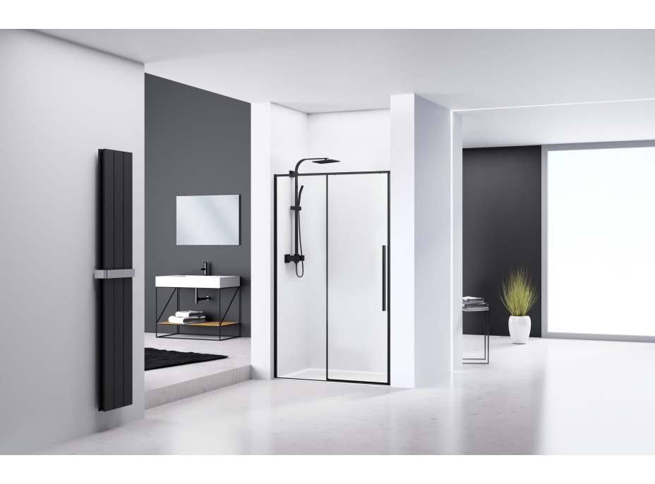 Sprchové dveře MAXMAX Rea SOLAR 150 cm - černé