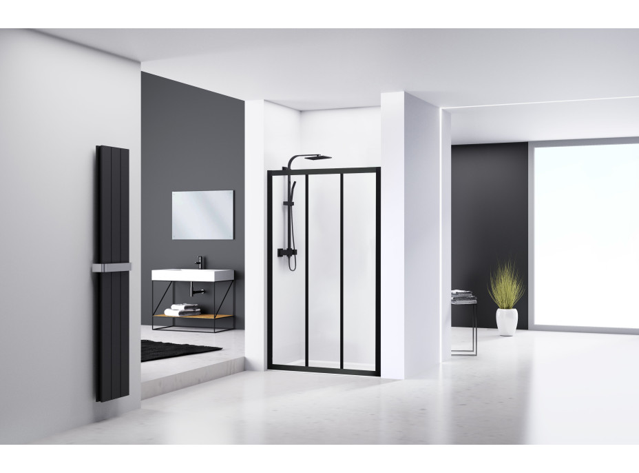Sprchové dveře MAXMAX Rea ALEX 90 cm - černé