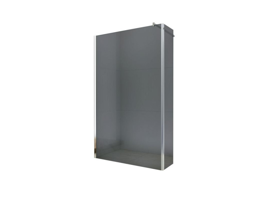 Koupelnová pevná zástěna MEXEN WALK-IN PLUS 110+30 cm - GRAFIT