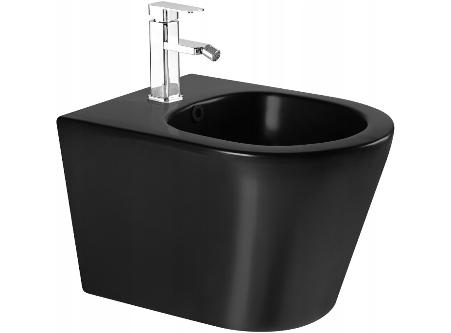 Závěsný bidet MEXEN RICO 48 cm - černý matný, 35724885