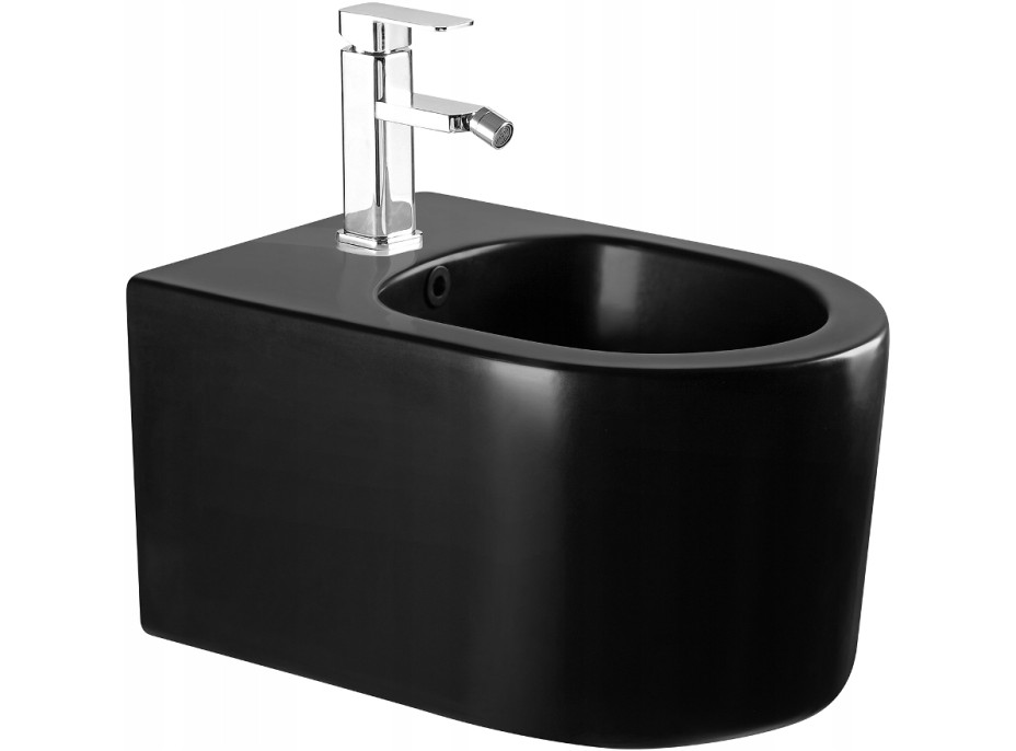 Závěsný bidet MEXEN SOFIA 48 cm - černý matný, 35544885