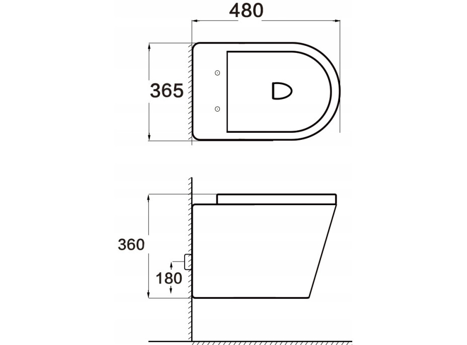 Závěsné WC MEXEN RICO RIMLESS + Duroplast sedátko slim - světle šedé matné, 30724061