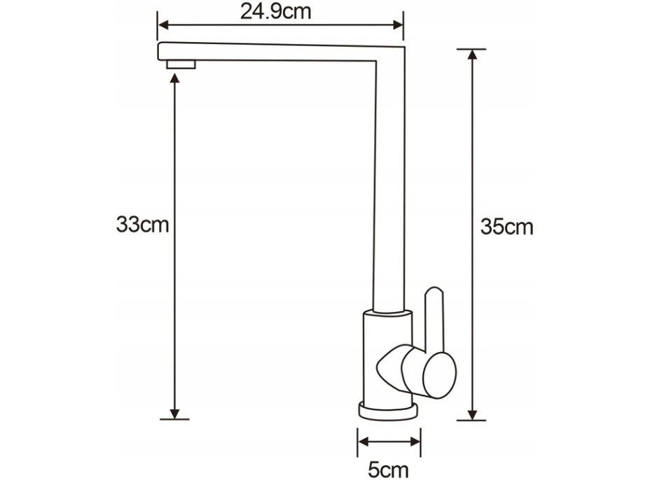 Kuchyňská baterie MEXEN GINA - inox, 672300-99