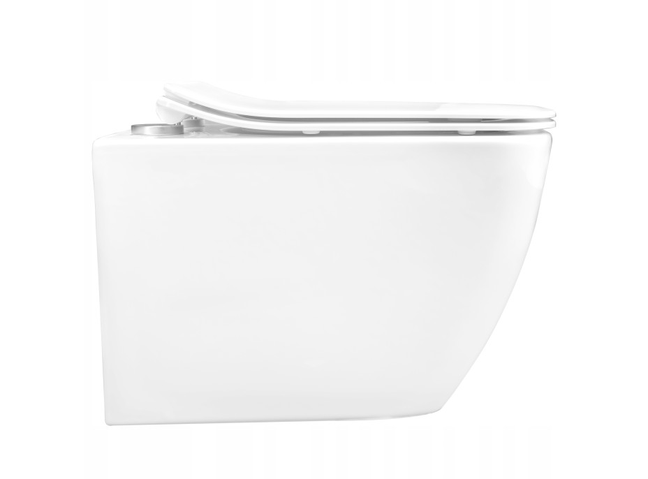 Závěsné WC MAXMAX Rea MARTIN RIMLESS + Duroplast sedátko slim