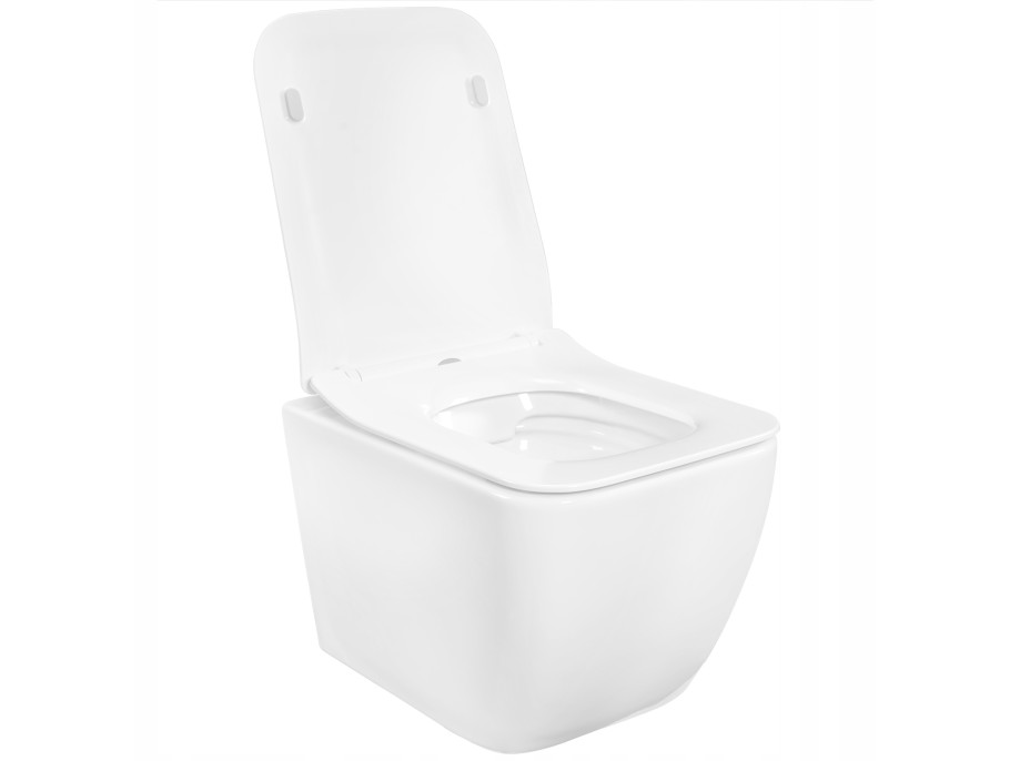 Závěsné WC MAXMAX Rea MARTIN RIMLESS + Duroplast sedátko slim