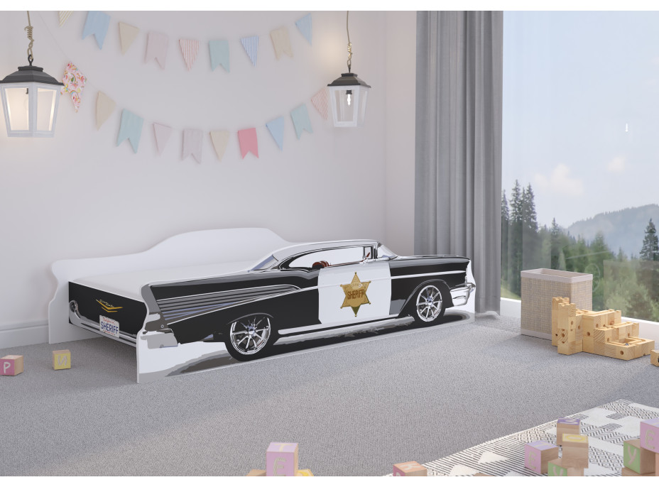 Dětská autopostel SHERIFF 160x80 cm - Chevy Bel Air