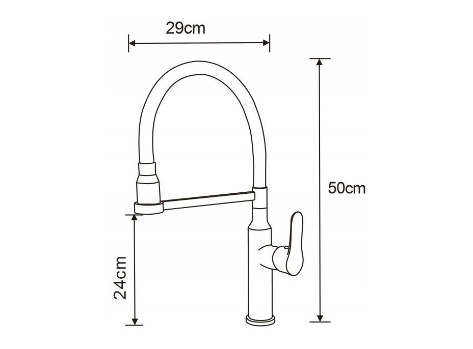 Kuchyňská baterie MEXEN EDNA - bílá/šedá, 672900-62